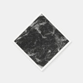 白黒&シルバーマーブルグモダンラム スタンダードカクテルナプキン (角)