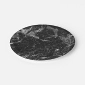 白黒&シルバーマーブルグモダンラム ペーパープレート (アングル)