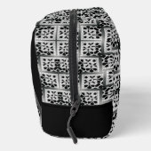 白黒+シルバー正方形パターンモノグラムバッグ ドップキット (右)