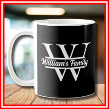 白黒 | シンプルファミリー名モノグラム