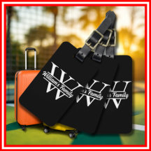 白黒 | シンプルファミリー名モノグラム