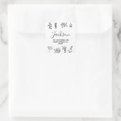 白黒 スクエアシール (バッグ)