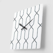 白黒 スクエア壁時計 (傾斜)