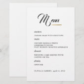 白黒.スタイリッシュ結婚タイポグラフィ (正面/裏面)