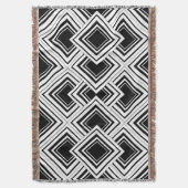 白黒 スローブランケット (正面縦)