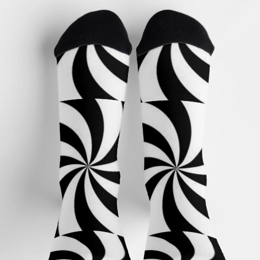 白黒 ソックス (上部)