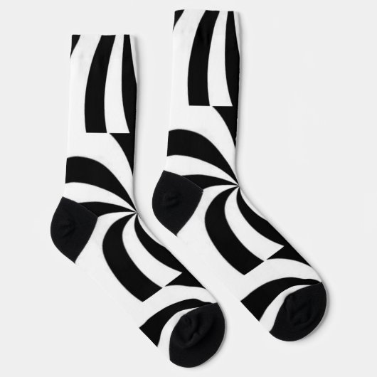 白黒 ソックス (右)