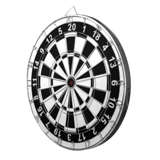 白黒 ダーツボード (正面右)