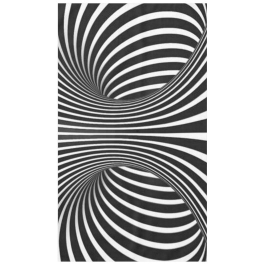 白黒 テーブルクロス (正面)