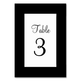 白黒 テーブルナンバー