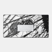 白黒 デスクマット (キーボード&マウス)