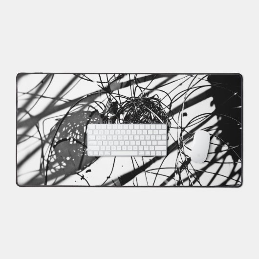 白黒 デスクマット (キーボード&マウス)