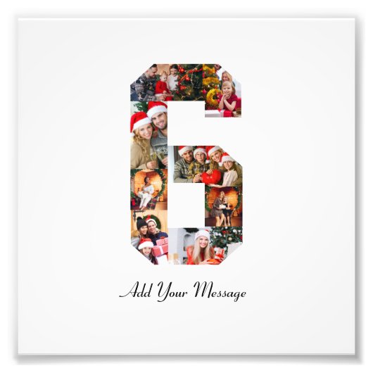 白黒 ナンバー6 フォト コラージュ (正面)