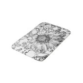 白黒 バスマット (アングル)