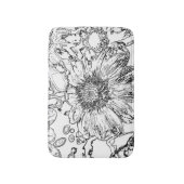 白黒 バスマット (正面縦)