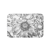 白黒 バスマット (正面)