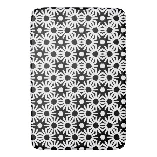 白黒 バスマット (正面縦)