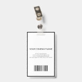 白黒 バッジ (Back with Clip)