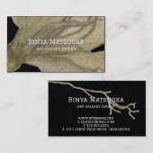 白黒、ビジネスエレガントカード 名刺 (正面/裏面)