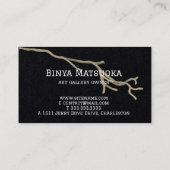 白黒、ビジネスエレガントカード 名刺 (裏面)