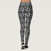 白黒「ファンのパタ日本のーン」 レギンス (裏面)