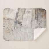 白黒&ブロンズ シェルパブランケット (正面(横))