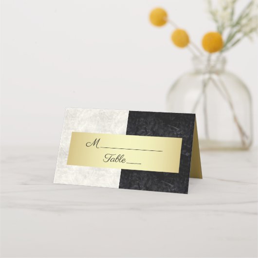 白黒 プレイスカード (正面)