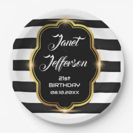 白黒 ペーパープレート