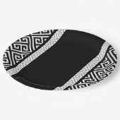 白黒 ペーパープレート (アングル)