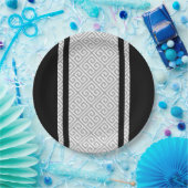 白黒 ペーパープレート (パーティー)