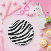 白黒 ペーパープレート (パーティー)