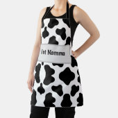 白黒「ホットママ」牛革デザインエプロン エプロン (インサイチュ)