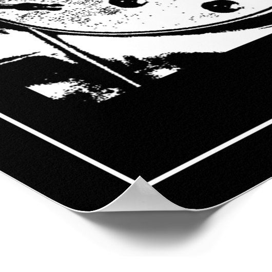 白黒 ポスター (角)