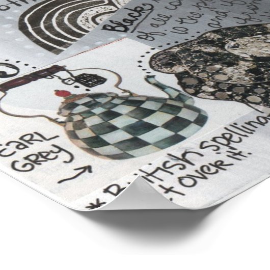 白黒 ポスター (角)