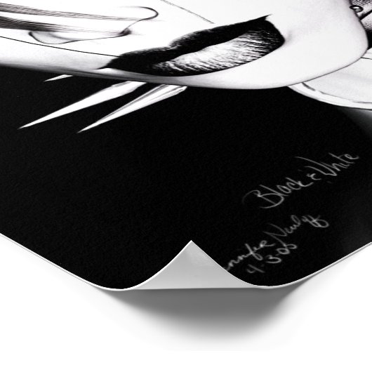 白黒 ポスター (角)