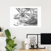 白黒 ポスター (ホームオフィス)