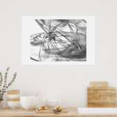 白黒 ポスター (キッチン)