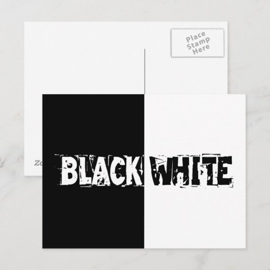 白黒 ポストカード (正面/裏面)