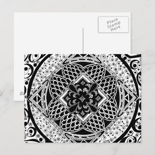 白黒 ポストカード (正面/裏面)