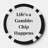 白黒 ポーカーチップ (裏面)