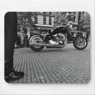 白黒) マウスパッド