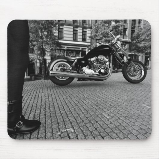 白黒) マウスパッド (正面)