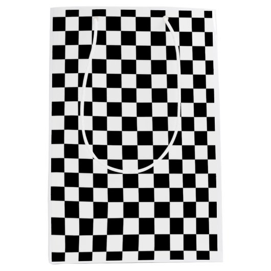 白黒 ミディアムペーパーバッグ (正面)