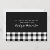 白黒「メリークリスマス」の写真 シーズンカード (裏面)