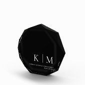 白黒 – モノグラム結婚の形見 –  フォトブロック (右)