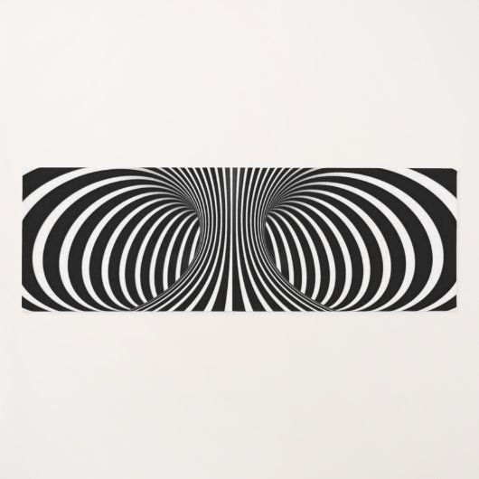 白黒 ヨガマット (正面(横))