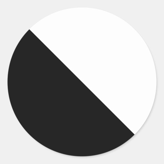 白黒 ラウンドシール (正面)