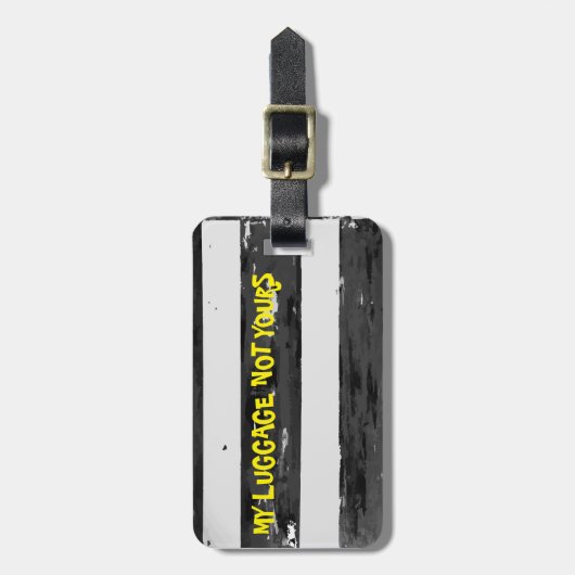 白黒 ラゲッジタグ (正面縦)