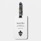 白黒 ラゲッジタグ (裏面縦)