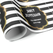 白黒 ラッピングペーパー (ロールコーナー)